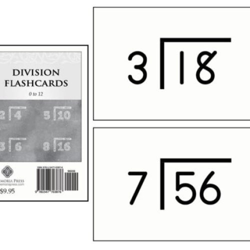 Division Flashcards: 0 to 12