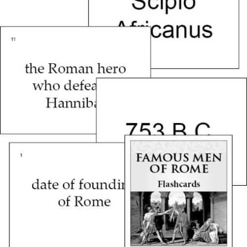 Famous Men of Rome – Flashcards