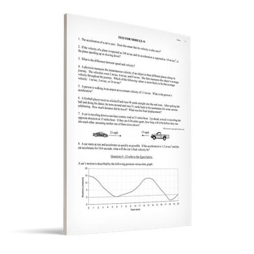 Exploring Creation with Physics, 2nd Edition – Additional Test Pages