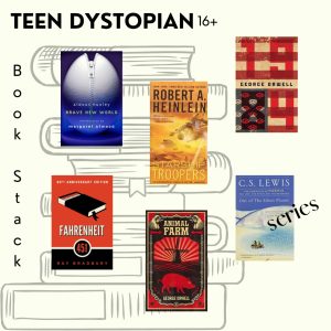 Teen Dystopia Book Stack