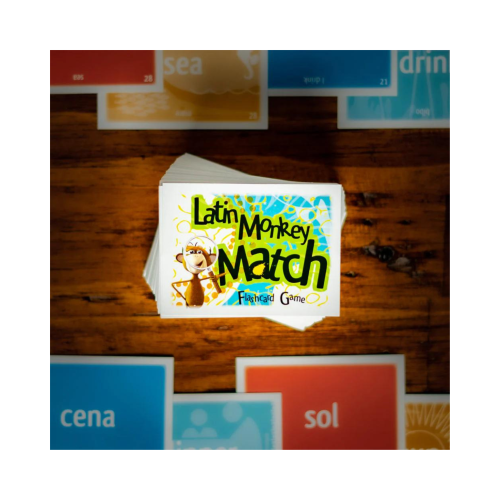 Latin Monkey Match 1 – Flashcard Game