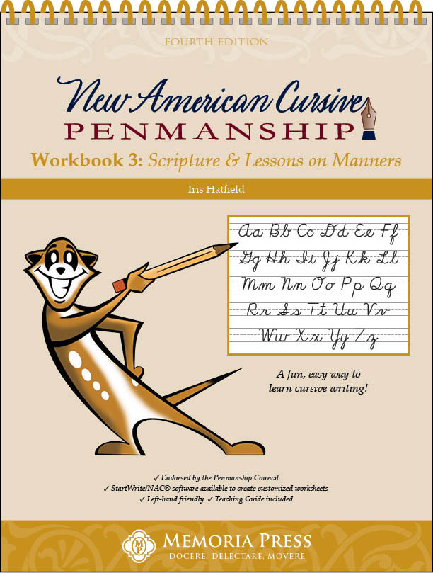New American Cursive 3: Scripture & Lessons on Manners (Fourth Edition)