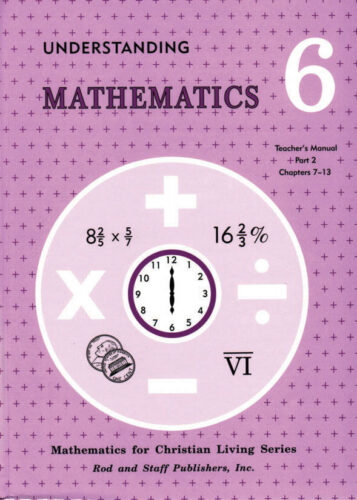 Understanding Mathematics 6 - Teacher's Manual, Part 2