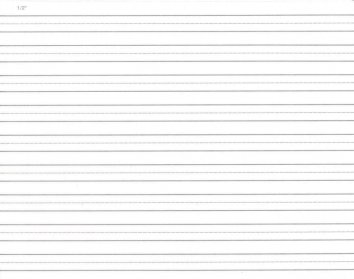 1/2″ Ruled Penmanship Tablet