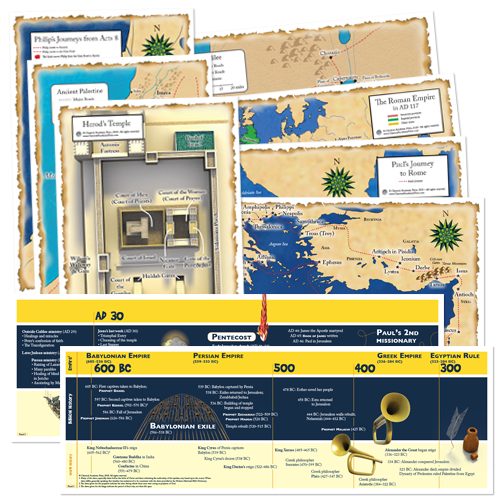 God's Great Covenant: New Testament - Timeline and Map Set