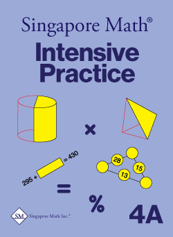 Singapore Math: Level 4A - Intensive Practice (U.S. Edition)