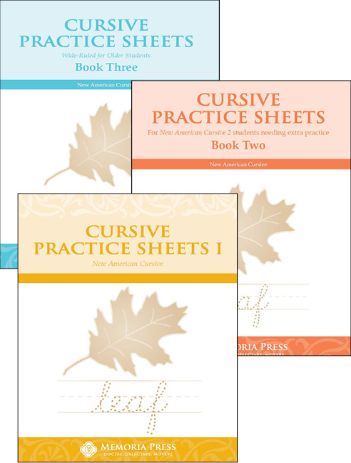 Cursive Practice Sheets Set
