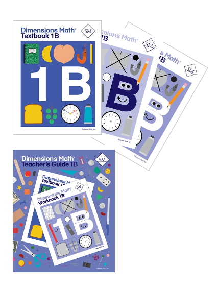 Singapore Dimensions Math: Level 1B - Set