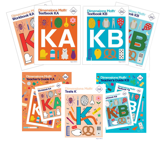 Singapore Dimensions Math: Level K A&B - Set