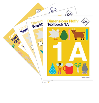 Singapore Dimensions Math: Level 1A - Set (with Home Instructor's Guide)
