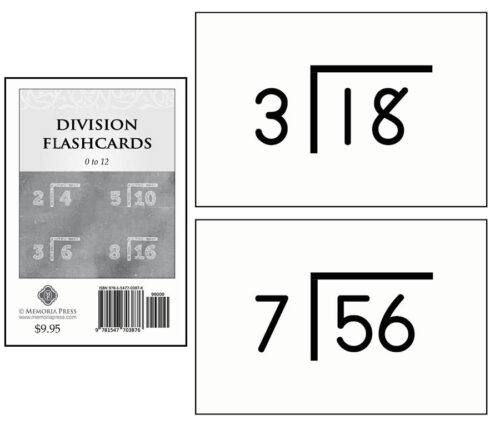 Division Flashcards: 0 to 12