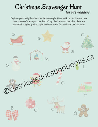 Christmas Scavenger Hunt - Free Digital Download