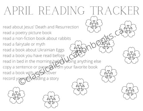 April Reading Tracker - Free Digital Download