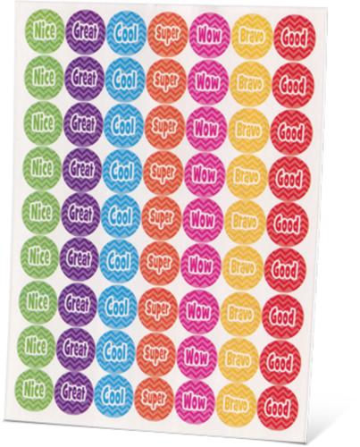 Happy Words Stickers
