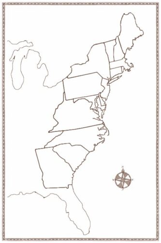 USA and Colonies Map