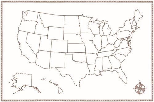 USA and Colonies Map