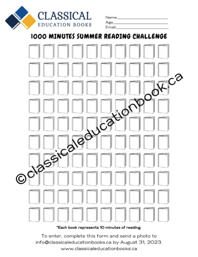 1000 Minutes of Reading Tracker