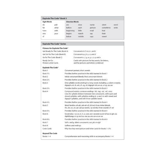 Explode the Code: Book 3