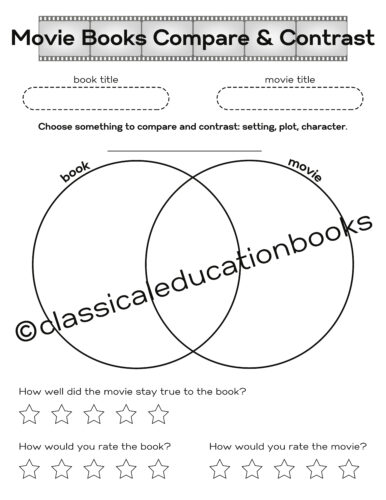 Movie Book Printable