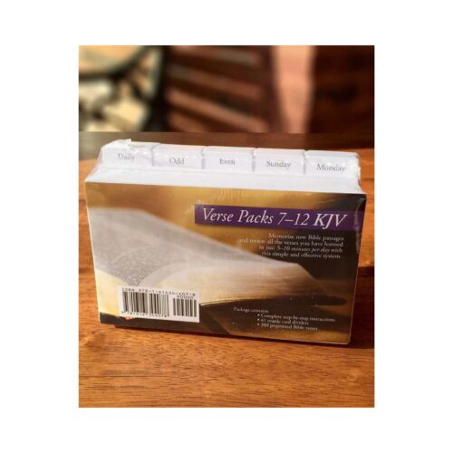 Scripture Memory Verse Cards (KJV 7-12)