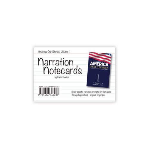America: Our Stories, Volume 1 - Narration Notecards