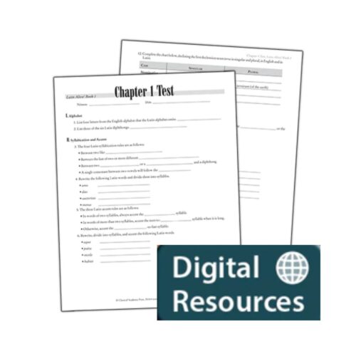 Latin Alive: Book 2 - Test Packet (1-3 Students, PDF)