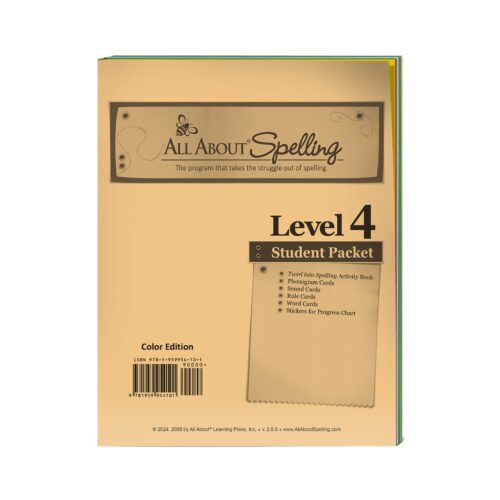 All About Spelling Level 4 - Student Packet (Updated Colour Version)