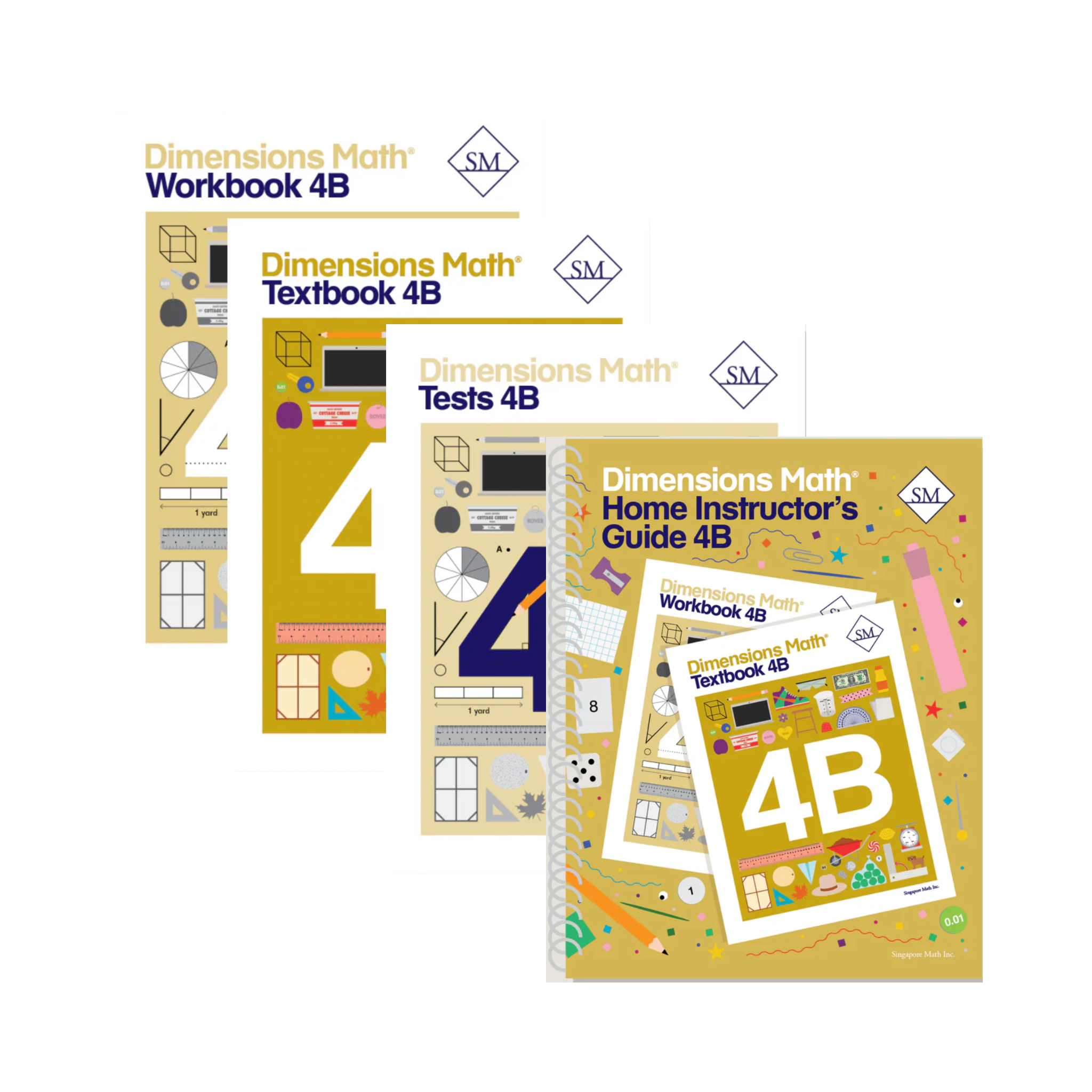 Singapore Dimensions Math: Level 4B - Set (With Home Instructor's Guide)