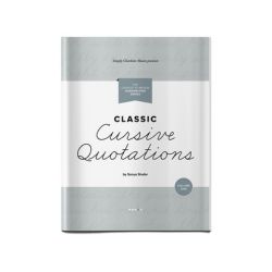 Charlotte Mason Handwriting: Cursive Quotations - Volume One (Classic Style)